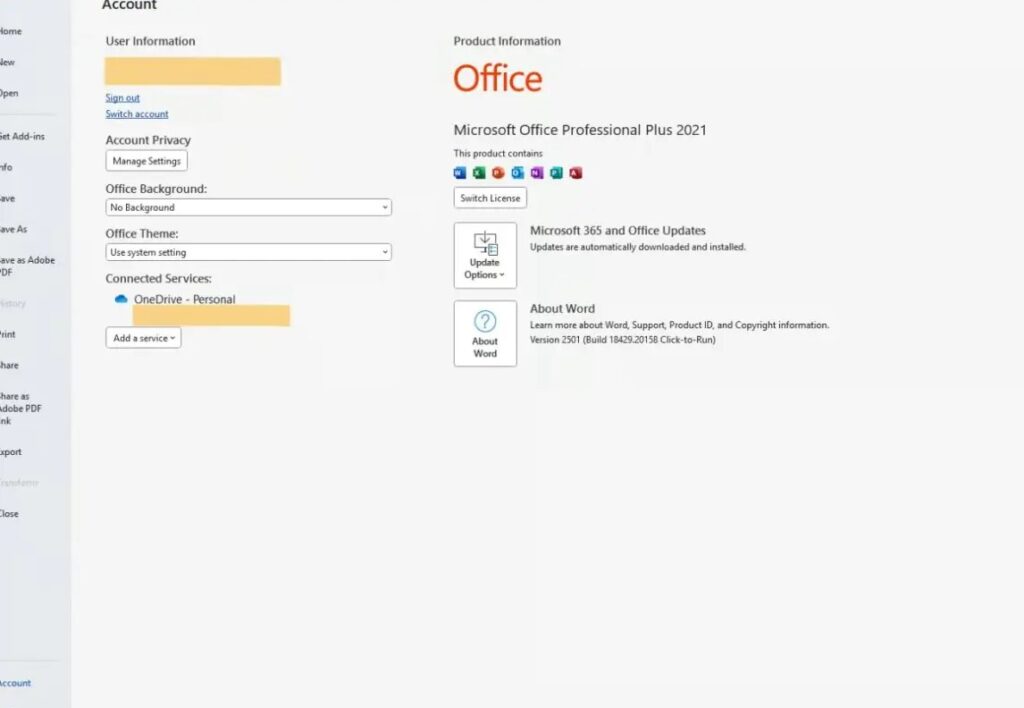 Activating your Office Software
