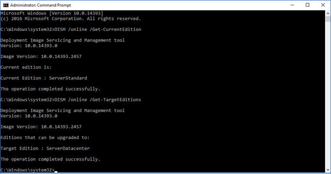 Convert Windows Server Evaluation to Full Version