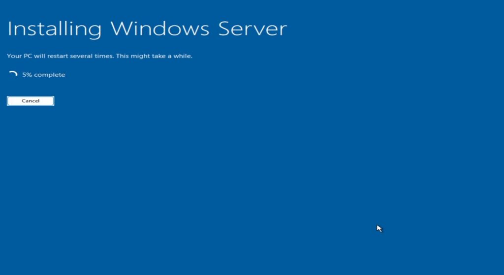 Installing Windows Server