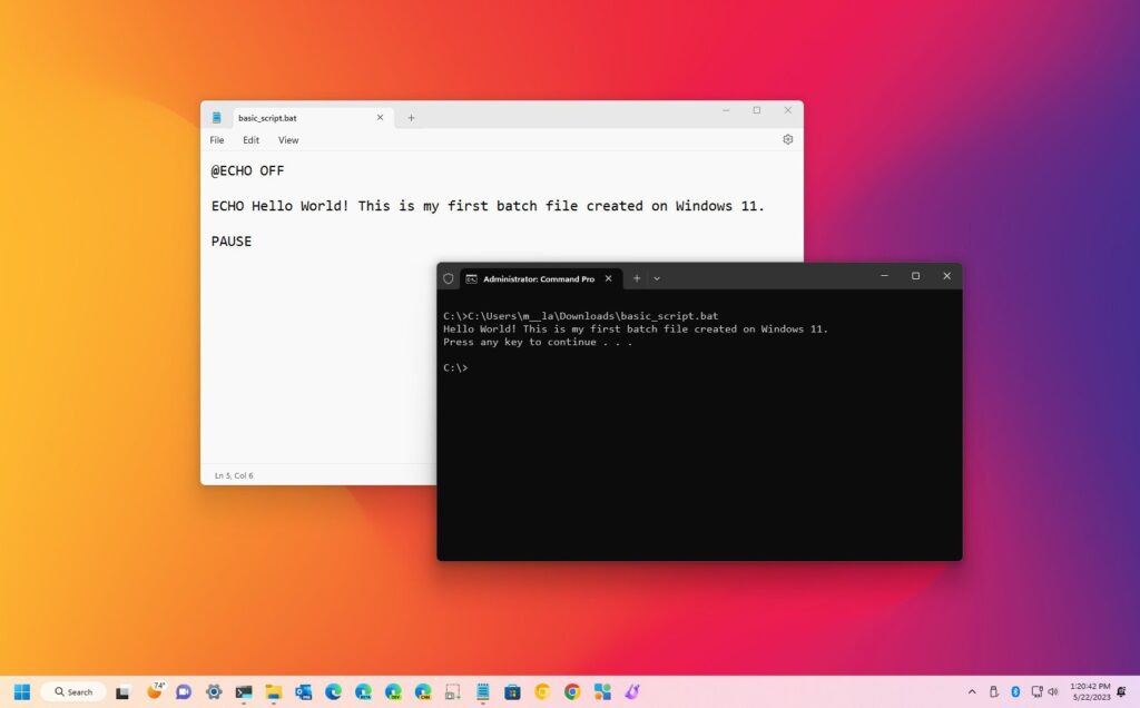 Batch files