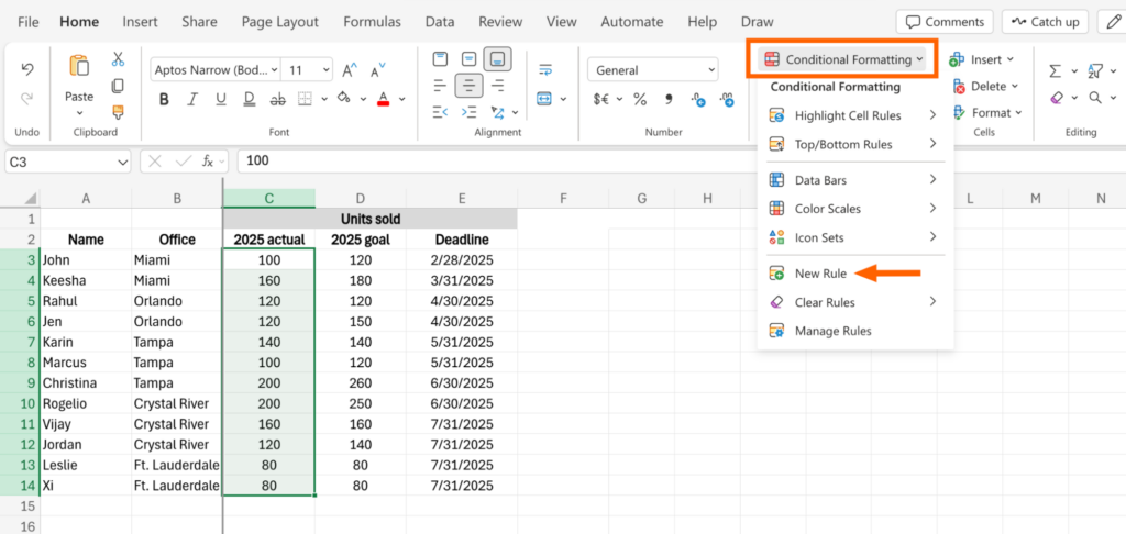 Conditional Formatting-nodekeys