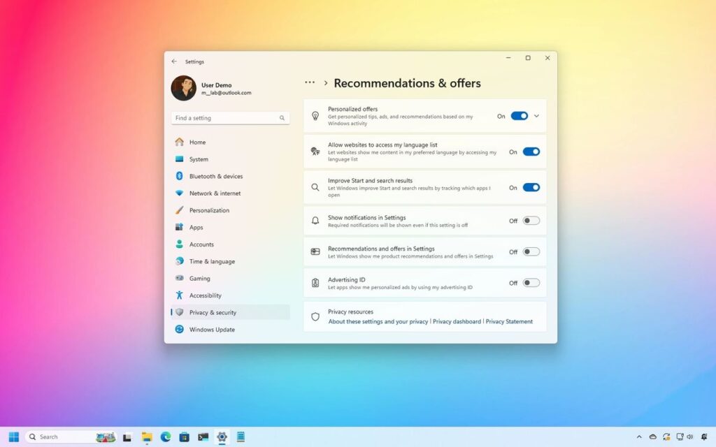 Disable Ads and Suggested Apps-img-nodekeys - Nodekeys