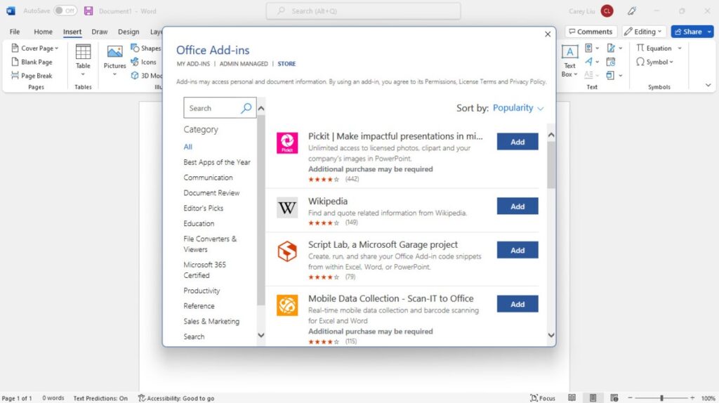Office 2024 Addins - NodeKeys