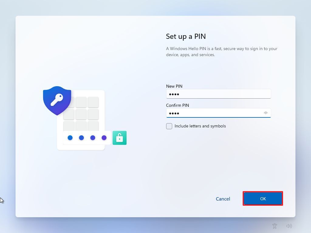 Set Up a PIN-nodekeys