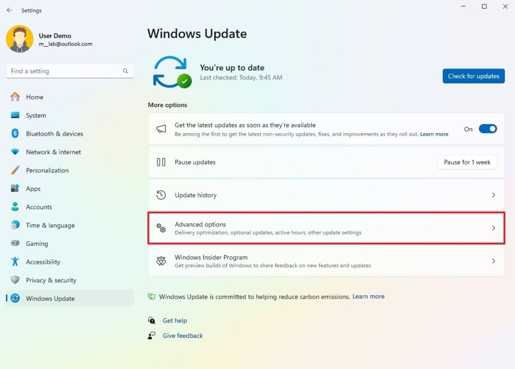 Update Windows