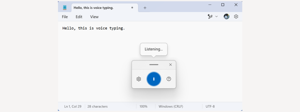 Voice Typing