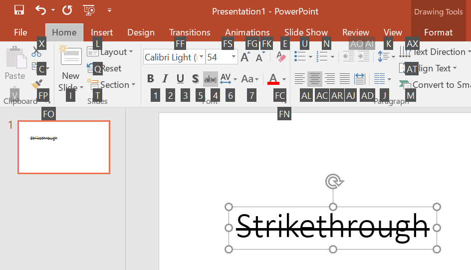 Strikethrough-Shortcut-in-PowerPoint-img